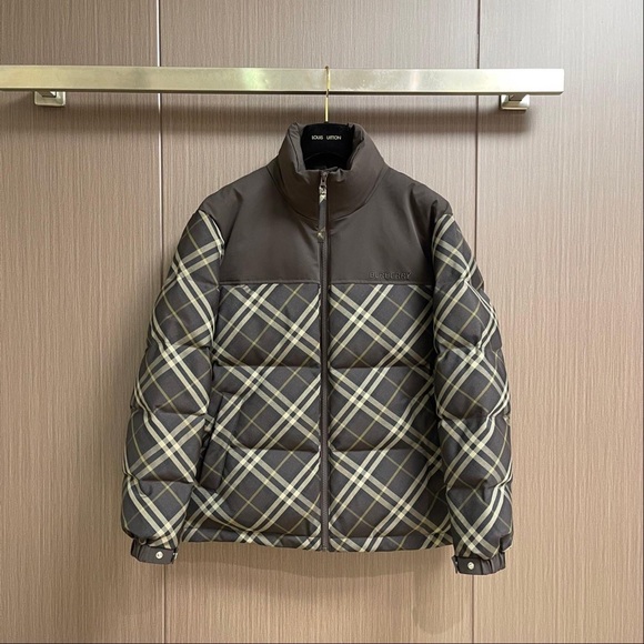 Burberry Other - Burberry Brown Plaid Quilted Puffer Jacket